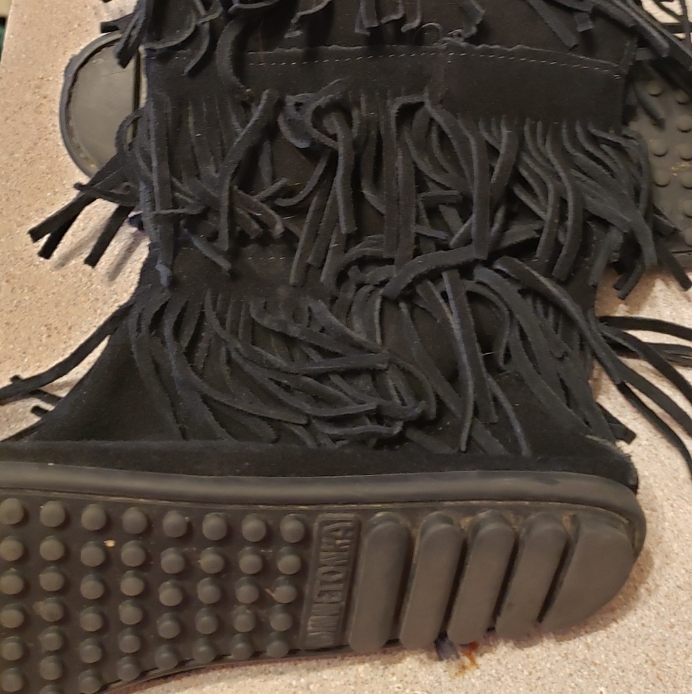 Native American boots black